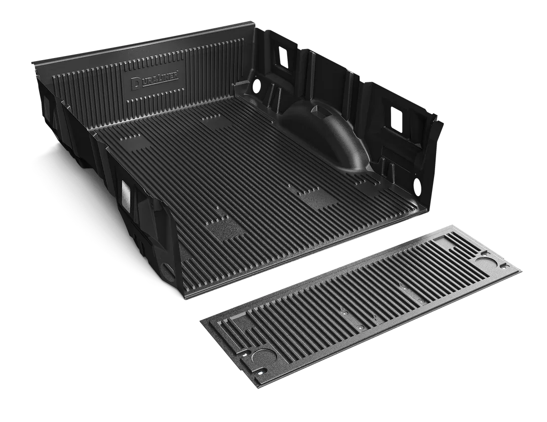 87106SRX – PENDA Bed Liner, Drop-In Under Rail Black High Density Polyethylene With Tailgate Liner With Tie-Down Plug...